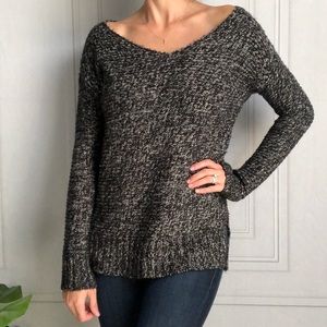 Black and White Knit Sweater